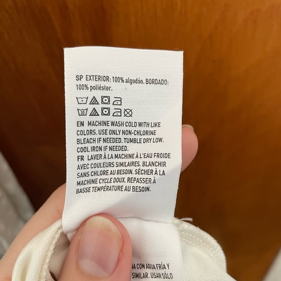 American Eagle white cotton embroidered floral summer maxi dress tie straps - Picture 6 of 7